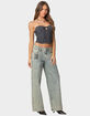 EDIKTED 16 Vintage Acid Wash Jeans image number 3