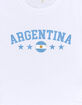 ARGENTINA Flag Soccer Womens Baby Tee image number 3