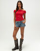 TILLYS Womens Off The Shoulder Butter Soft Top image number 2