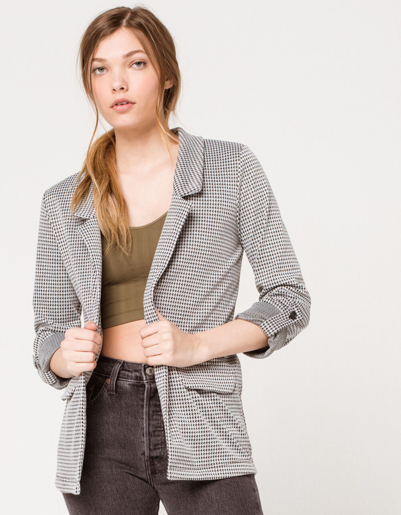 IVY & MAIN Houndstooth Womens Blazer image number 1