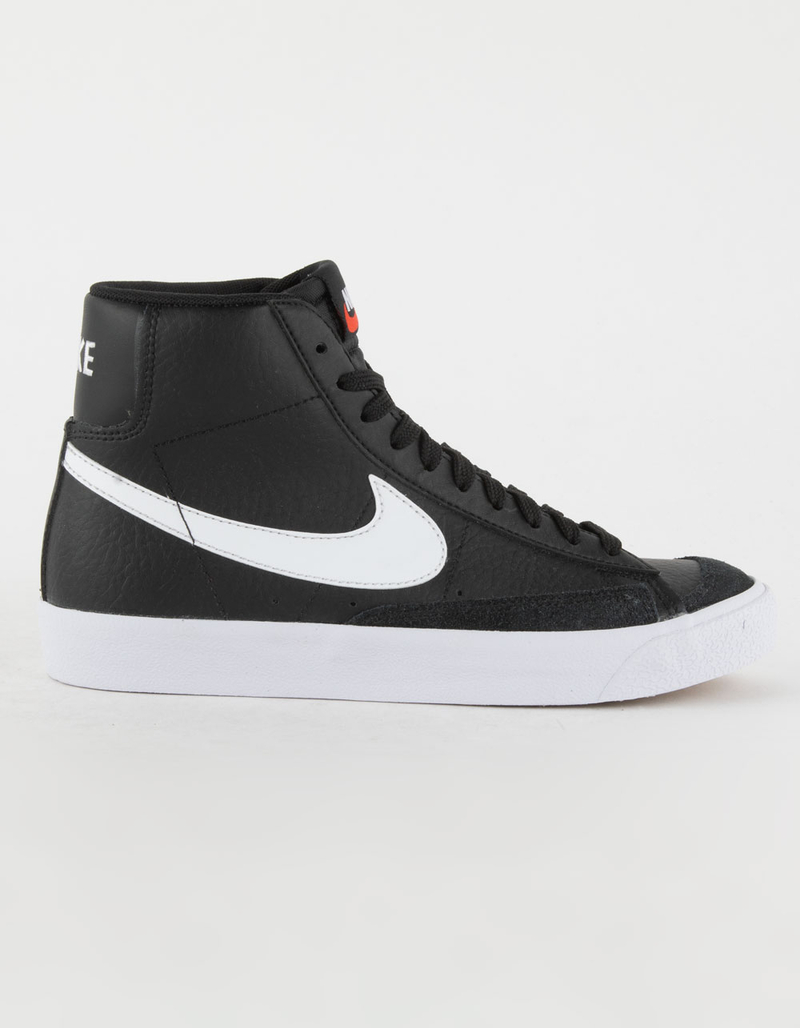 NIKE Blazer Mid '77 Kids Shoes - BLK/WHT