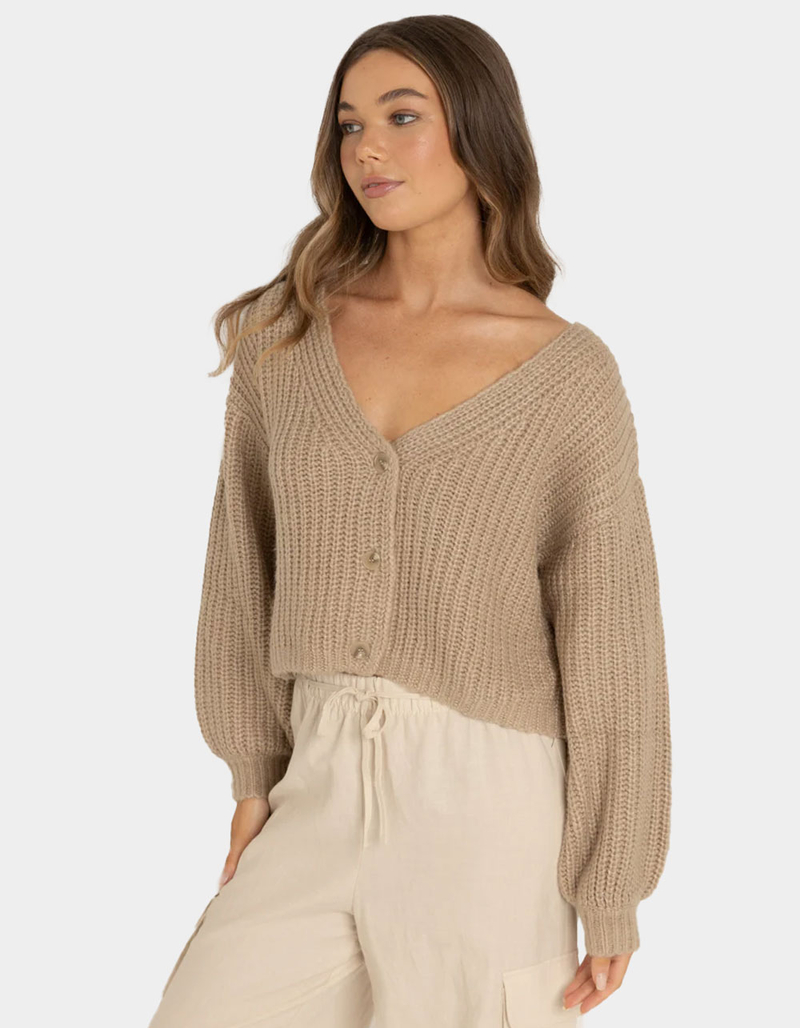 RHYTHM Eadie Womens Oversized Knit Cardigan image number 0