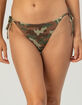 FULL TILT Camo Tie Side Cheeky Bikini Bottoms image number 2