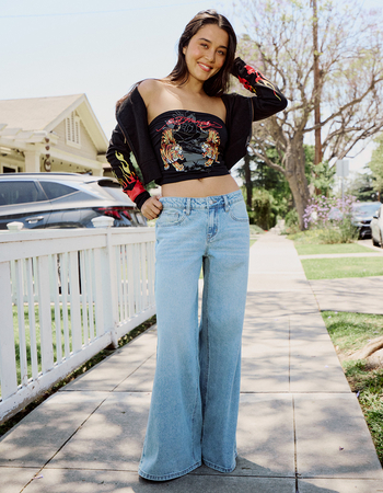 RSQ Womens Low Rise Baggy Jeans Primary Image