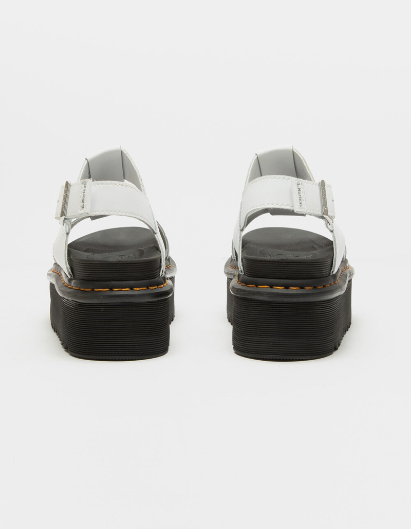 DR. MARTENS Francis Leather Strap Womens Platform Sandals image number 3