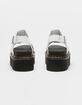 DR. MARTENS Francis Leather Strap Womens Platform Sandals image number 4