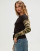BDG Urban Outfitters Sloane Womens 2fer Long Sleeve Tee image number 3