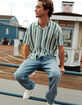 RSQ Mens Straight Medium Wash Denim Jeans image number 8