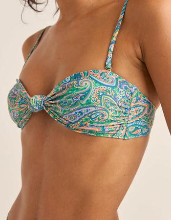 RHYTHM Cabo Paisley Knot Womens Bandeau Bikini Top Alternative Image