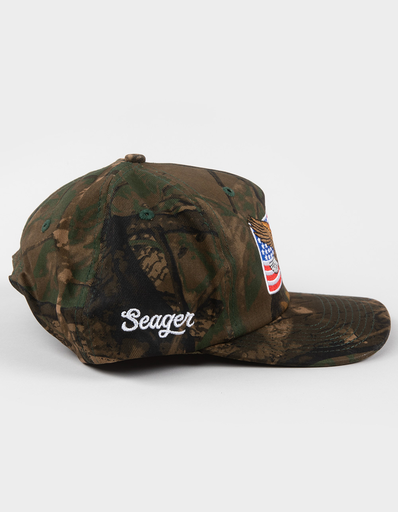 SEAGER SGR USA Camo Snapback Hat image number 2