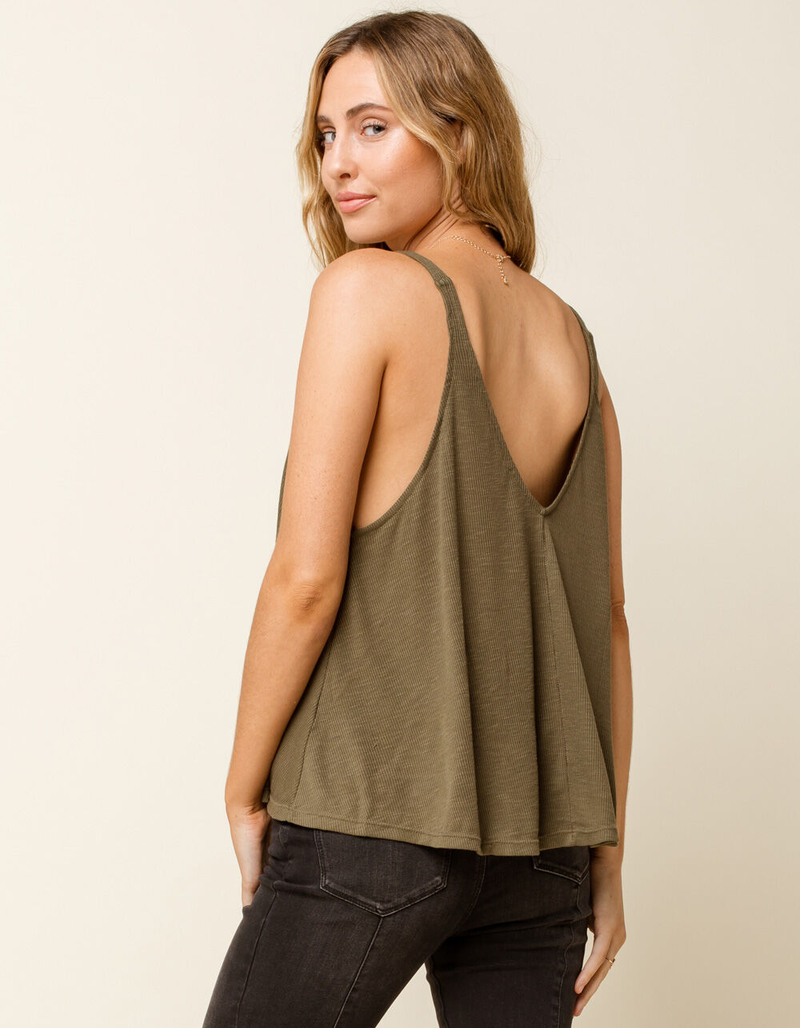 FREE PEOPLE Dani Womens Olive Tank image number 2