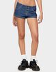 EDIKTED Hanson Pinstripe Denim Shorts image number 1