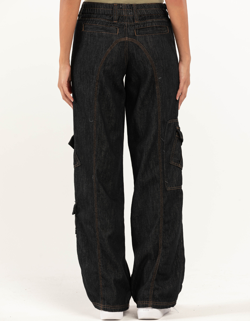 BDG Urban Outfitters Womens Y2K Denim Cargo Pants image number 3