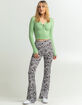 RSQ Womens Print Flare Pants image number 1