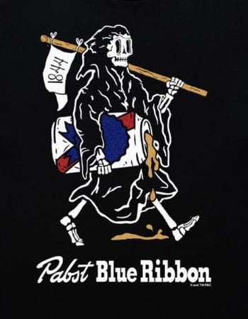 PABST BLUE RIBBON Grim Reaper Unisex Tee Alternative Image