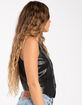 BLANK NYC Faux Leather Womens Vest image number 3