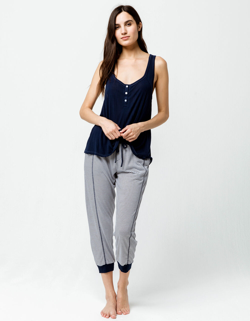 SPLENDID Lounge Navy Womens Tank Top image number 3