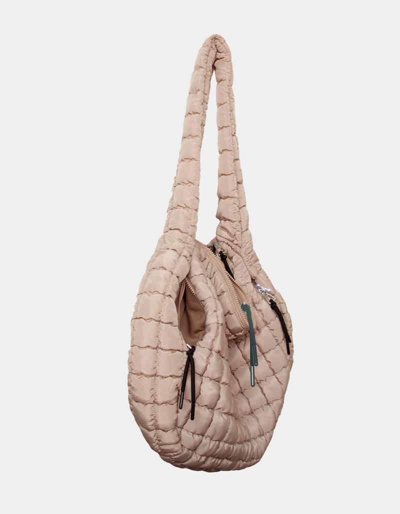 KATYDID Oversized Quilted Hobo Tote Bag image number 3