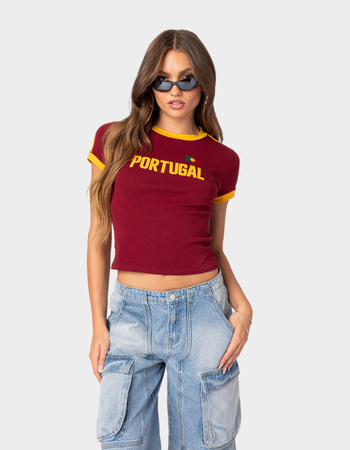 EDIKTED Portugal Womens Tee Primary Image