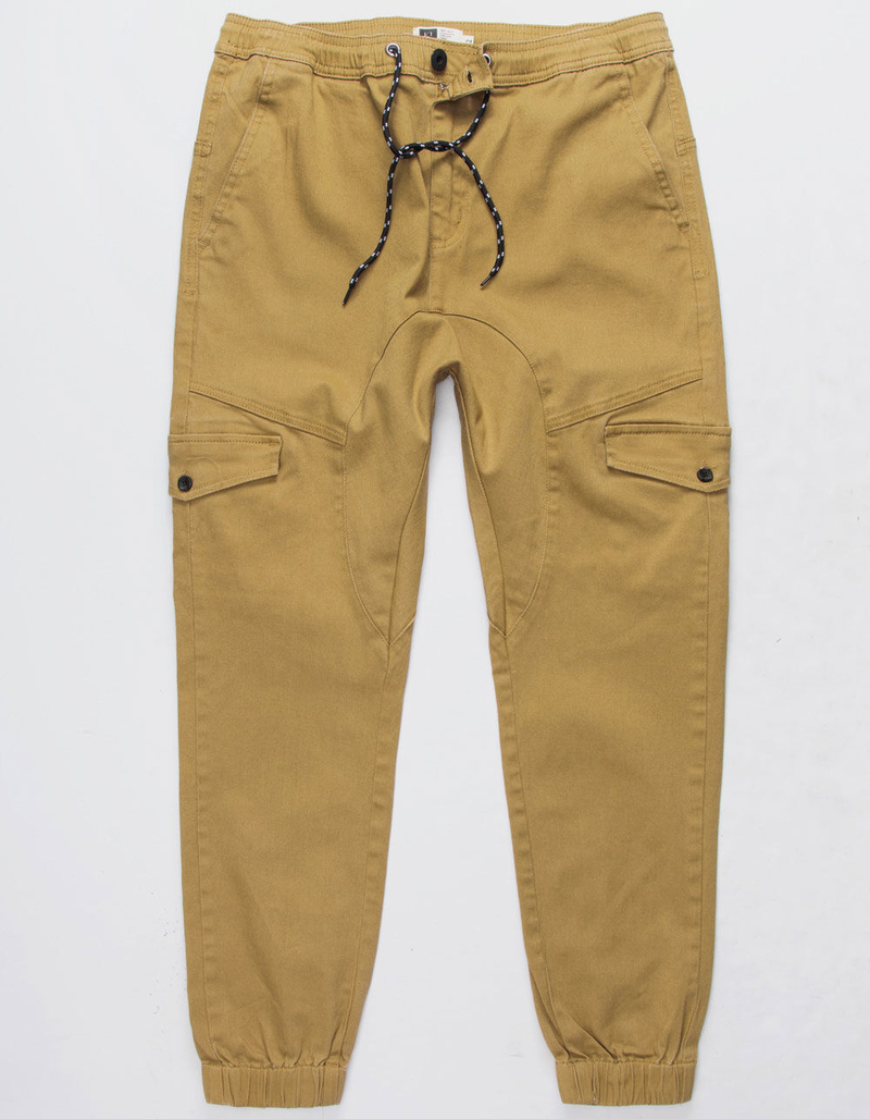 LIRA Juckson Khaki Mens Cargo Jogger Pants image number 3
