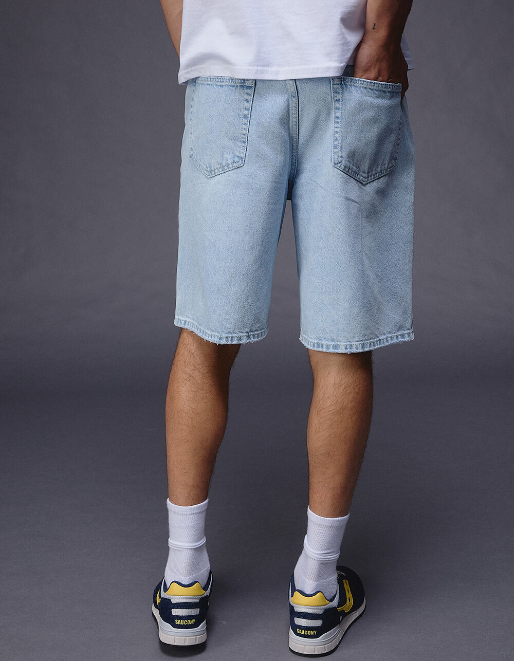 RSQ Mens Baggy Jorts - LIGHT WASH | Tillys