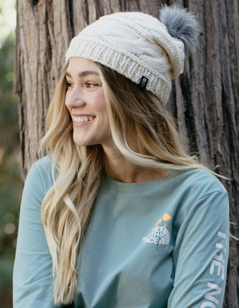THE NORTH FACE Triple Cable Womens Pom Beanie image number 0