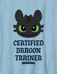HOW TO TRAIN YOUR DRAGON Certified Dragon Trainer Unisex Kids Tee image number 2