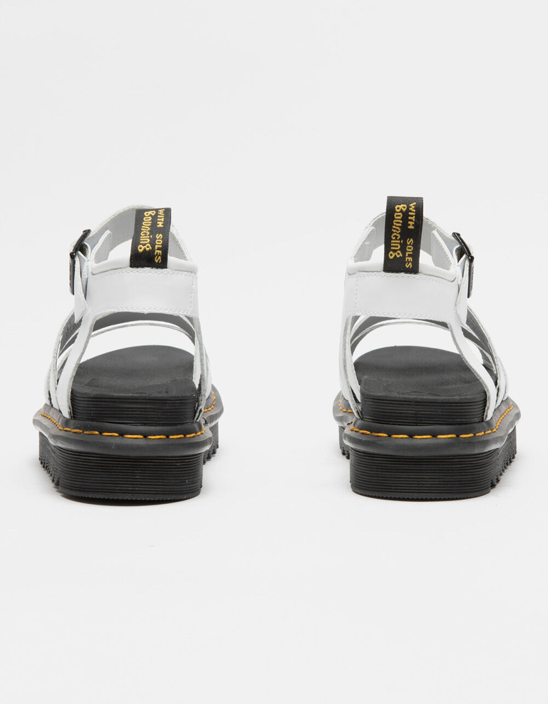 DR. MARTENS Blaire Womens White Platform Sandals image number 3