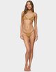EDIKTED Gilda Faux Suede Bikini Bottoms image number 5