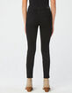 RSQ High Rise Ankle Skinny Exposed Button Girls Black Jeans image number 4