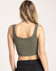 TILLYS Seamless Chevron Ribbed Womens Crop Bralette image number 3