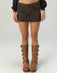 BDG Urban Outfitters 5-Pocket Ultra Mini Leopard Womens Skirt image number 2