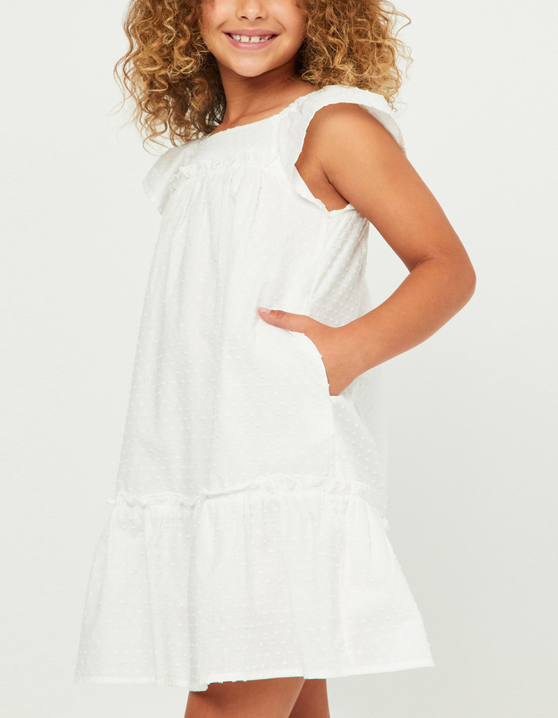 HAYDEN Girls Swiss Dot Ruffle Dress image number 3
