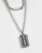 RSQ 2 Piece Dog Tag Necklace image number 2