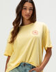 HURLEY Hibiscus Womens Boyfriend Tee image number 2