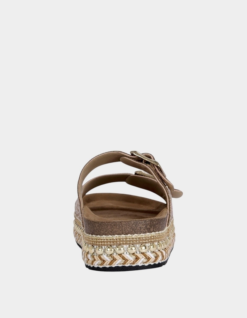 AZALEA WANG Ezri Beaded Womens Sandals image number 2