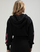 VON DUTCH Womens Crop Zip-Up Hoodie image number 4