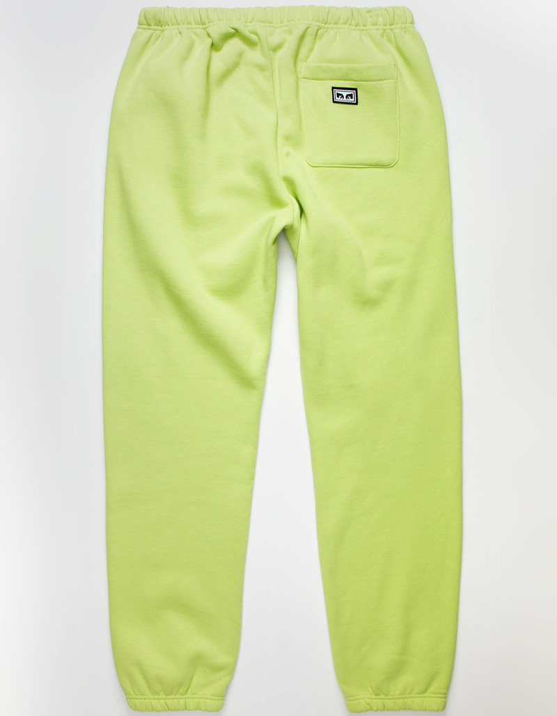 OBEY Up All Night Mens Lime Sweatpants image number 1