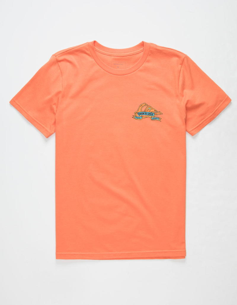 QUIKSILVER Tattered Orange Boys T-Shirt image number 1