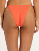 DAMSEL Textured High Leg Tie Side Bikini Bottoms image number 4