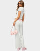 EDIKTED Wknd Sequin Foldover Pants image number 5