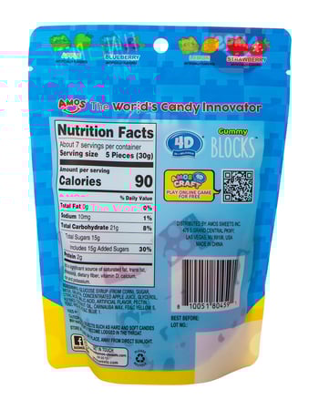 AMOS 4D Blocks Gummy Candy Alternative Image