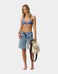 RIP CURL Archive Script Plaid Sliding Triangle Bikini Top image number 3