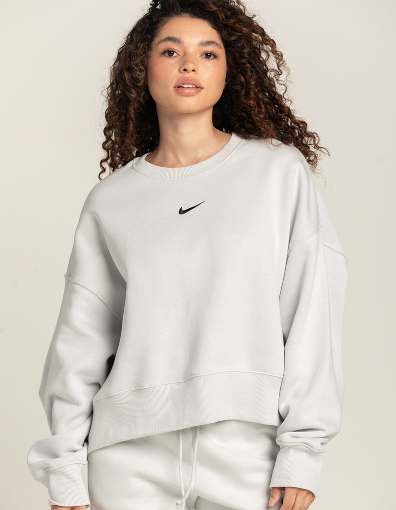 NIKE Sportswear Phoenix Womens Fleece Oversized Crop Crewneck Sweatshirt image number 0