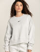 NIKE Sportswear Phoenix Womens Fleece Oversized Crop Crewneck Sweatshirt image number 1