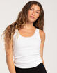 TILLYS Lace Trim Womens Tank Top image number 1