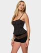 EDIKTED Kiya Striped Peplum Top image number 2