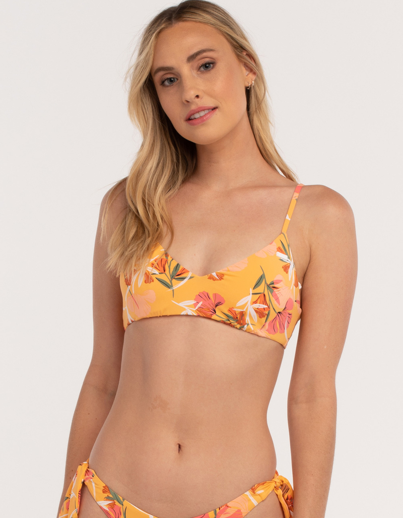 ROXY Printed Beach Classics Athletic Triangle Bikini Top image number 0
