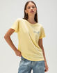 ROXY Y2K Hibiscus Womens Boyfriend Tee image number 2