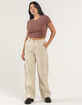RSQ Womens Smock Waist Loose Cargo Pants image number 6